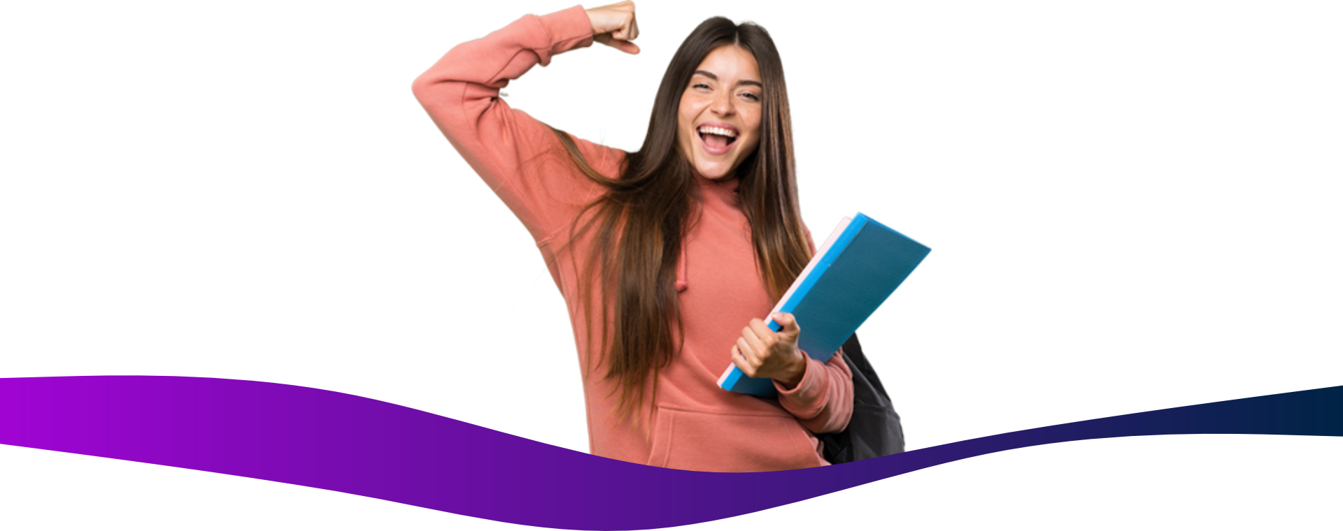 Section Aprensentation Girl Image Desktop