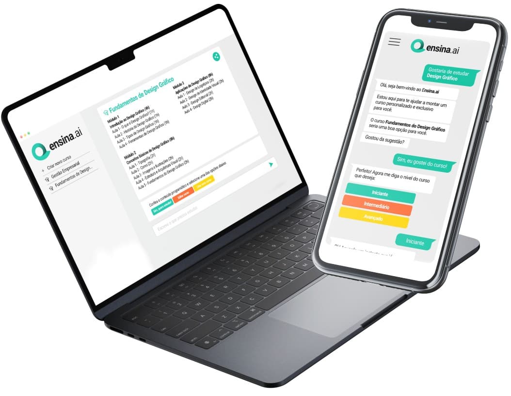 Notebook and smartphone