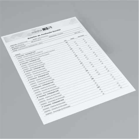 Boletim Escolar Modelo 3